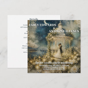 Convite de Casamento para Jardim Romântico
