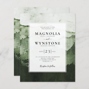 Convite De Casamento Para Montagens De Aquarela Or