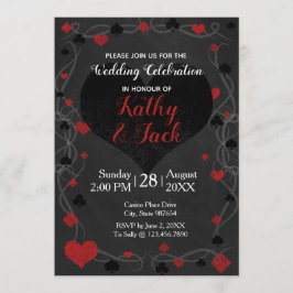 convite de casamento para na moda casino