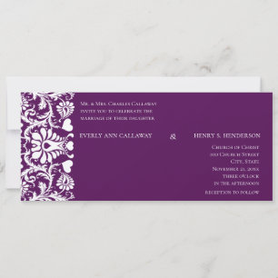 Convite De Casamento Para O Casamento Do Damasco D