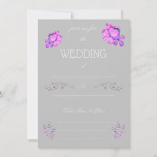 Convite de Casamento para Preencher em Branco