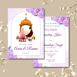 Convite de casamento para Punjabi convite para cas