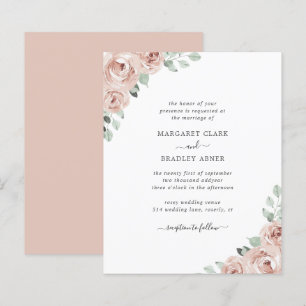 Convite de casamento para Rosa de orçamento flexív