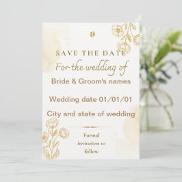 Convite de casamento para salvar a data