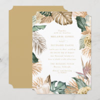 Convite de Casamento Pássaro Tropical do Paraíso