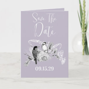 Convite de Casamento Pássaros do Amor Vintage
