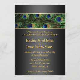 Convite de Casamento Pavão