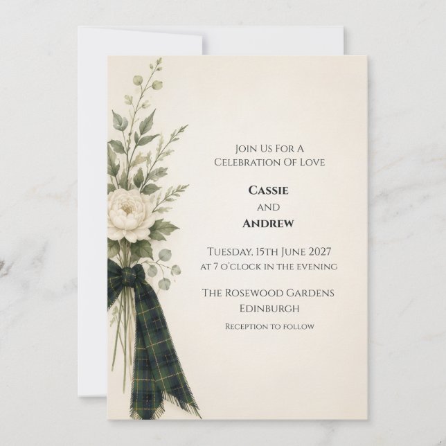Convite de Casamento Personalizado (Frente)