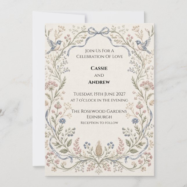 Convite de Casamento Personalizado (Frente)