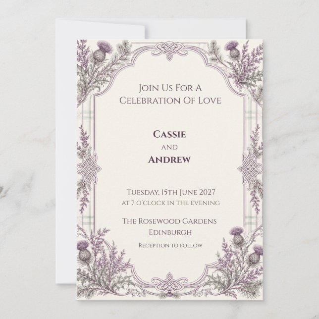 Convite de Casamento Personalizado (Frente)