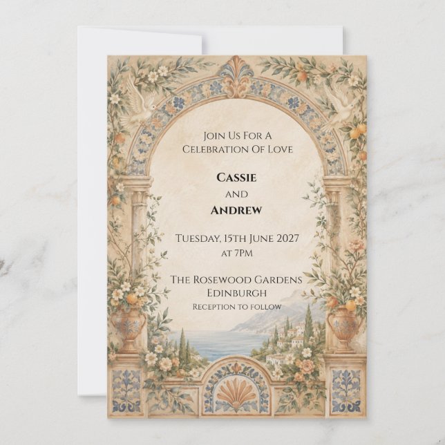 Convite de Casamento Personalizado (Frente)