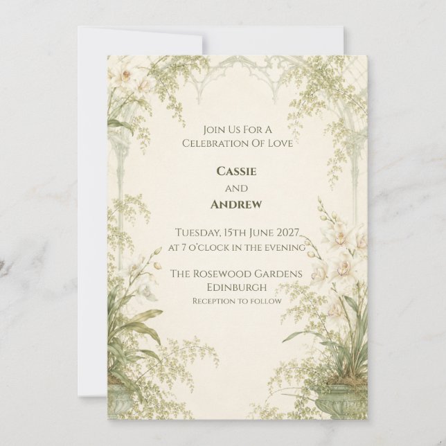 Convite de Casamento Personalizado (Frente)