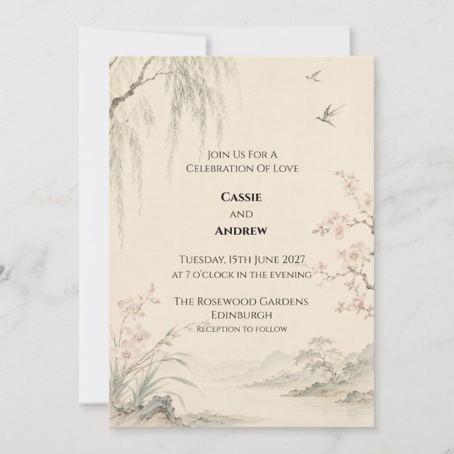 Convite de Casamento Personalizado (Frente)