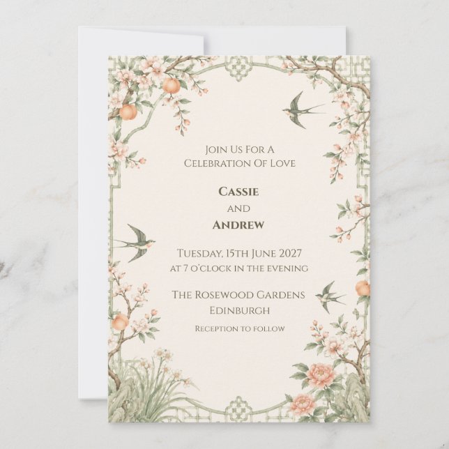 Convite de Casamento Personalizado (Frente)