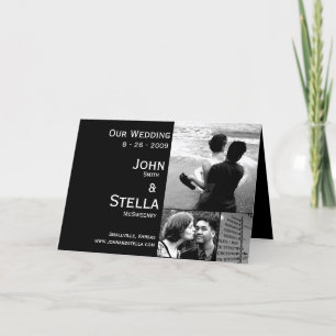 Convite de casamento personalizado