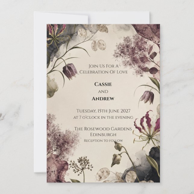 Convite de Casamento Personalizado (Frente)