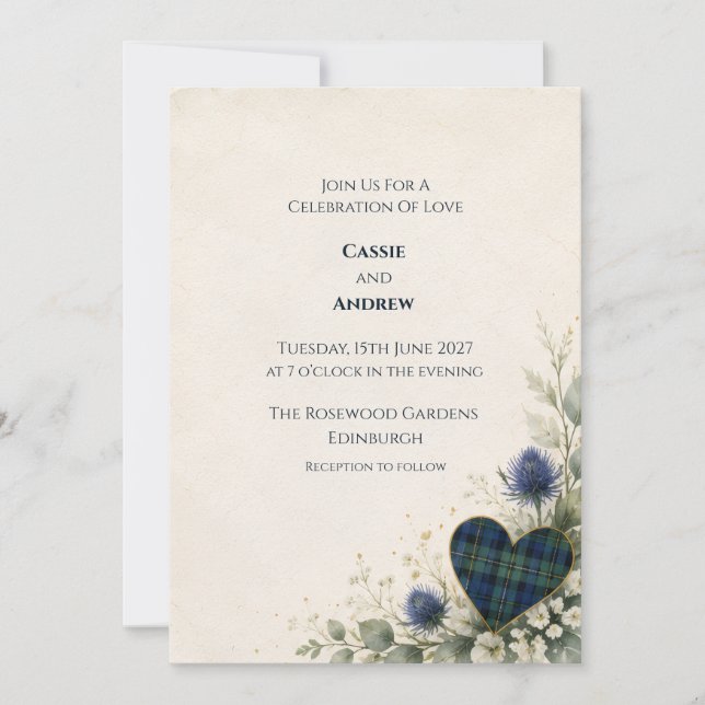 Convite de Casamento Personalizado (Frente)