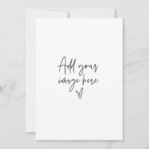 Convite de Casamento Personalizado 5 x 7 Carta de