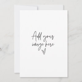 Convite de Casamento Personalizado 5 x 7 Carta de 