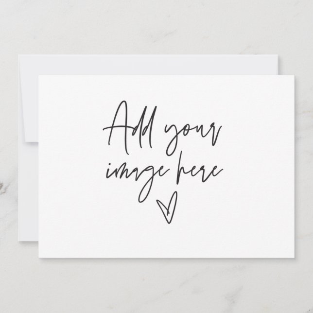 Convite de Casamento Personalizado 7 x 5 Festa de  (Frente)