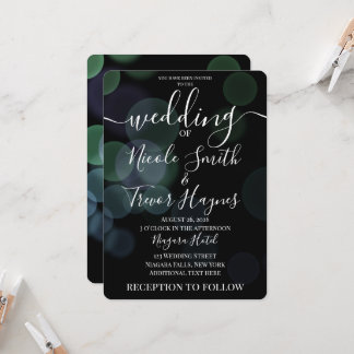 Convite de Casamento Personalizado com Bolhas Boke