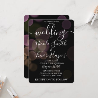Convite de Casamento Personalizado com Bolhas Boke
