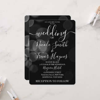 Convite de Casamento Personalizado com Bolhas Boke