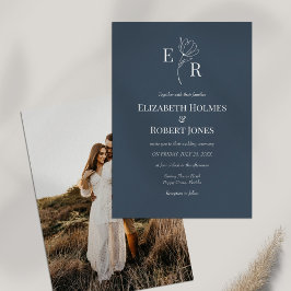 Convite de Casamento Personalizado com Foto e Mono
