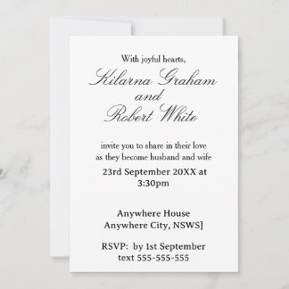 Convite de Casamento Personalizado com Foto Modern