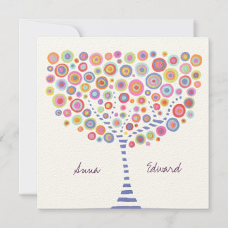 Convite De Casamento Personalizado Da Árvore De Cí