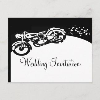 Convite De Casamento Personalizado De Motocicleta 