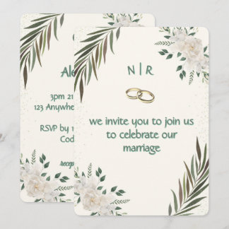 Convite de Casamento Personalizado Elegante 5