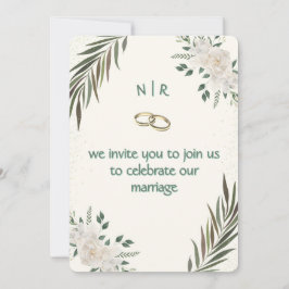 Convite de Casamento Personalizado Elegante 5