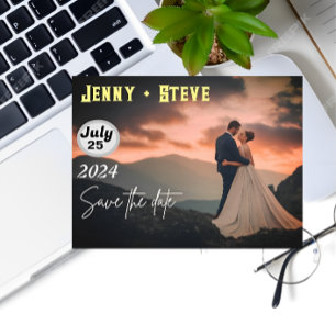 Convite de casamento personalizado elegante modern
