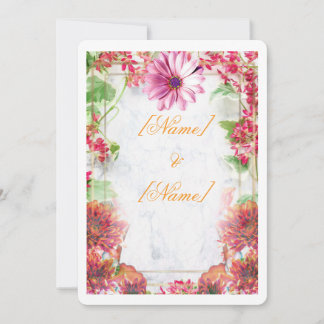 Convite de Casamento Personalizado | Floral Românt