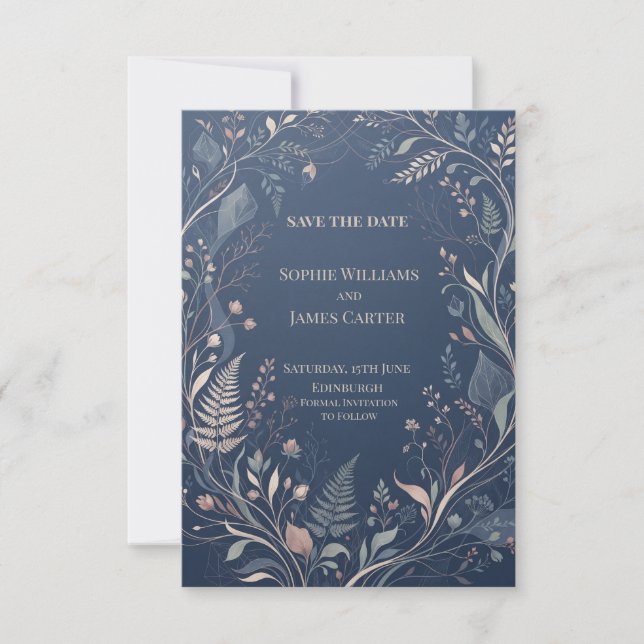 Convite de casamento personalizado para salvar a d (Frente)