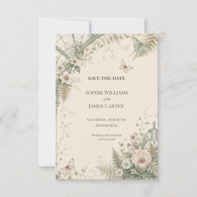 Convite de casamento personalizado para salvar a d (Frente)