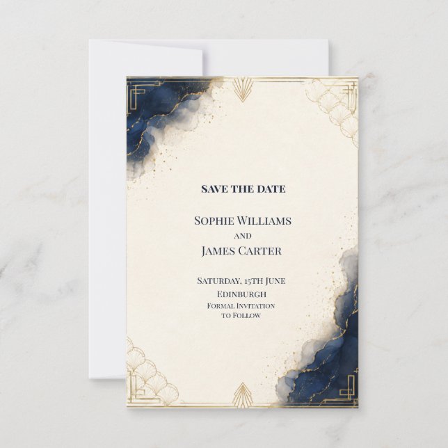 Convite de casamento personalizado para salvar a d (Frente)