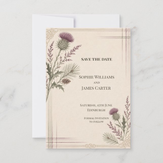 Convite de casamento personalizado para salvar a d (Frente)