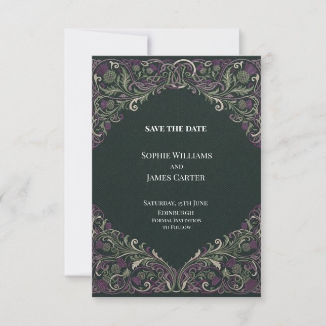 Convite de casamento personalizado para salvar a d (Frente)