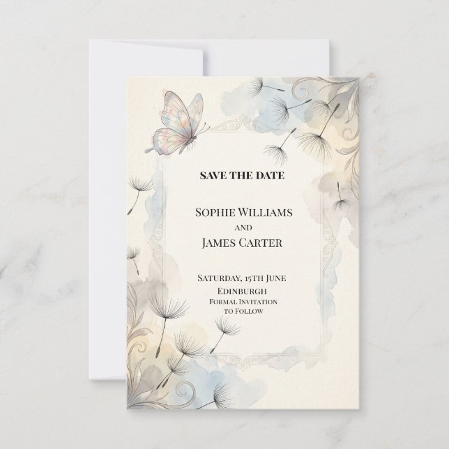 Convite de casamento personalizado para salvar a d (Frente)