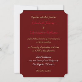 Convite de Casamento Personalizado Simples e Elega