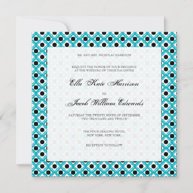 Convite de casamento personalizável (Frente)