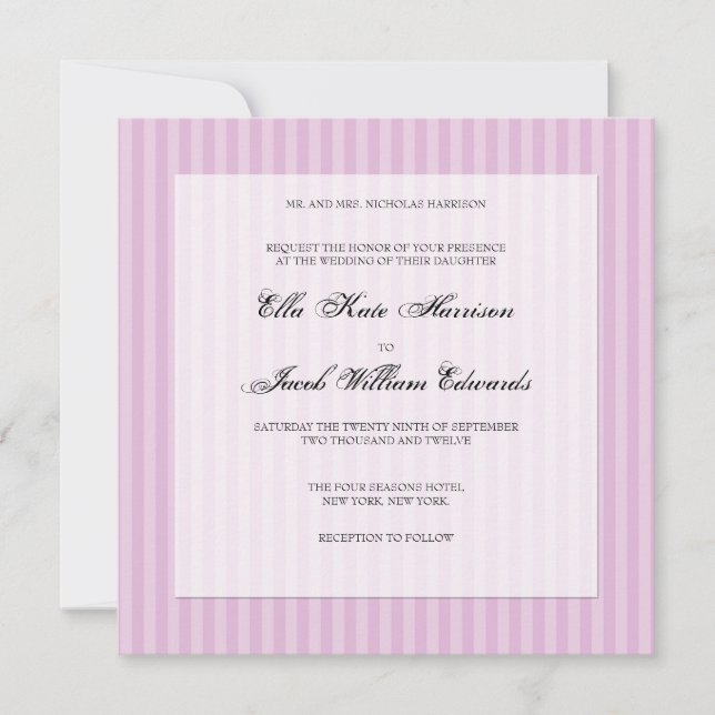 Convite de casamento personalizável (Frente)