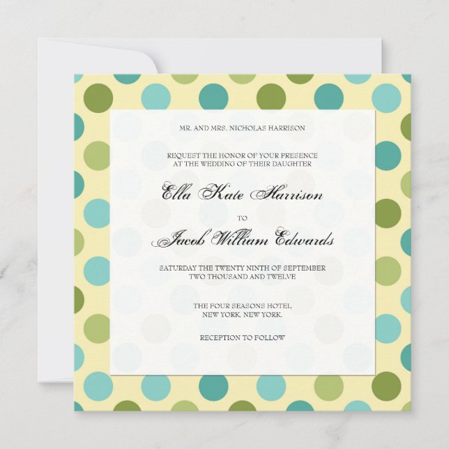Convite de casamento personalizável (Frente)