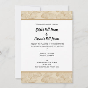 Convite de casamento personalizável