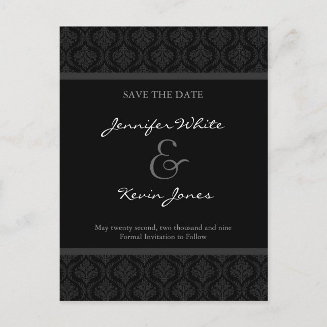 Convite de casamento personalizável para salvar a  (Frente)