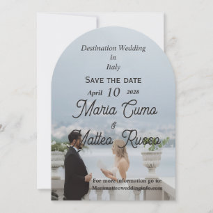 Convite de Casamento Plano para Casamento de Desti