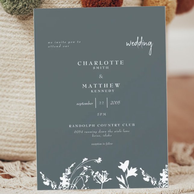 Convite de Casamento Poético de Primavera (Criador carregado)