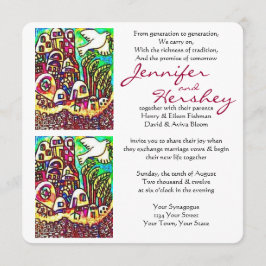 Convite de Casamento - Pomba da Cidade da Paz de I